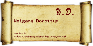 Weigang Dorottya névjegykártya